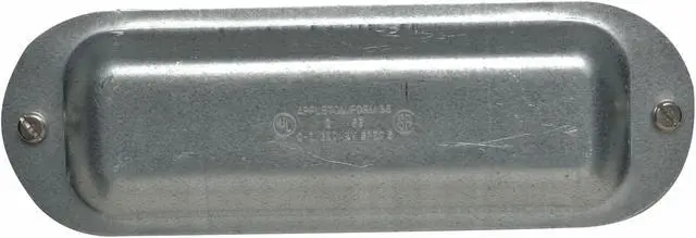 Main image of APPLETON ELECTRIC K200 Conduit Body Cover,2 in.,Steel,Form 35