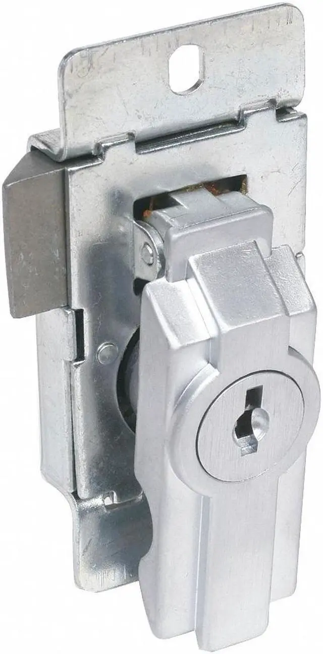 Alt view image 2 of 2 - CCL 15767C45 Enclosure Lock, Dull Chrome, Varies For Door Thickness, 2 Number