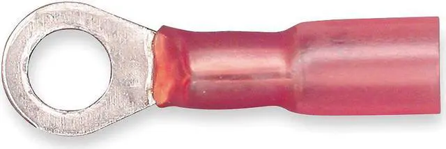 Main image of 3M MH18-8R/LX Ring Terminal, #8 Stud Size, 18 AWG, 600 V, Heat Shrink