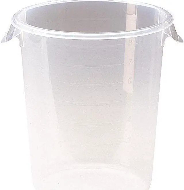 Alt view image 2 of 3 - RUBBERMAID COMMERCIAL FG572624CLR Round Storage Container, 12 qt