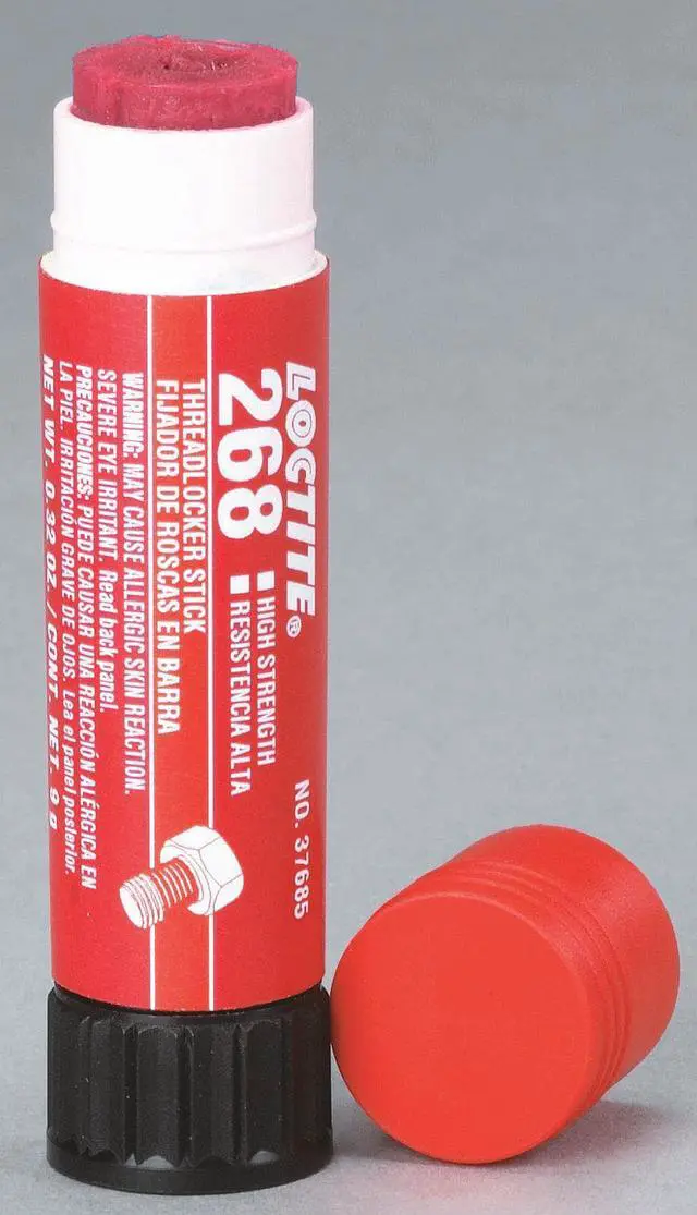 Alt view image 4 of 9 - LOCTITE 826036 Threadlocker, LOCTITE 268, Red, High Strength, Solid, 0.32 oz