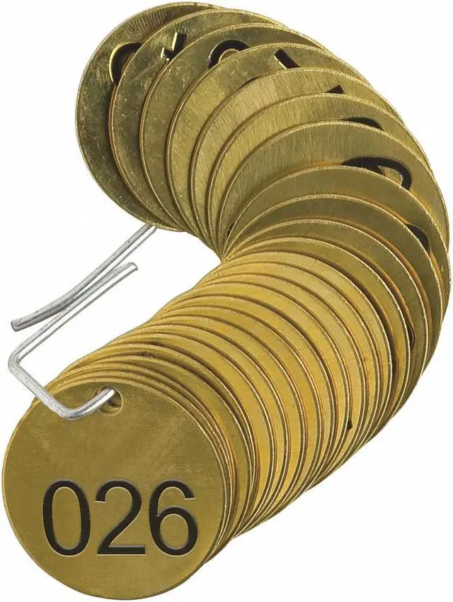 Main image of BRADY 23201 Nbr Tag,1-1/2 x 1-1/2 In,026-050,PK25