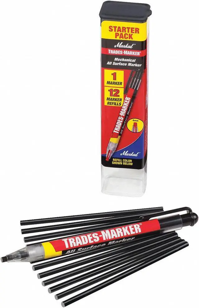 Main image of MARKAL 96133 Trades-Marker All-Surface Marker,Black