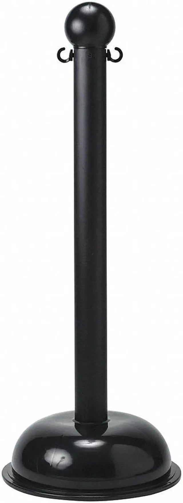 Main image of BRADY 92116 Sign Post,16 In. W,Plastic,Black