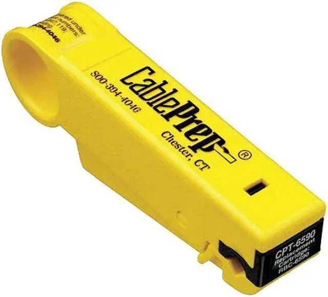 Main image of CablePrep CPT-6590-1S Drop Cable/Coax Cable Stripper, RG6/RG59