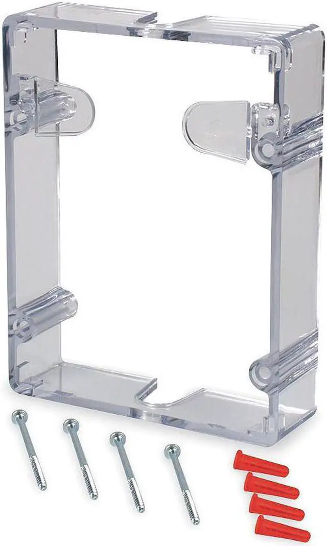 Alt view image 2 of 3 - Pull Station Guard Spacer, Polycarbonate