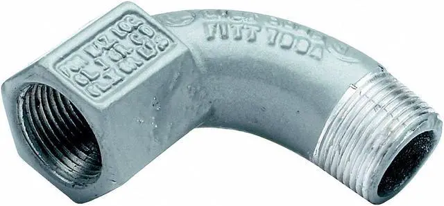 Alt view image 3 of 4 - HUBBELL KILLARK BL-90-1MWW IMC 90 Deg Elbow, 1/2 in, Threaded, Iron, Powder