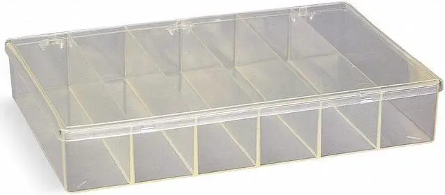 Main image of FLAMBEAU 6674KC Compartment Box with 6 compartments, Plastic, 2 13/16 in H x
