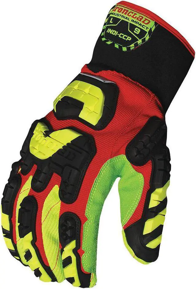 Main image of IRONCLAD PERFORMANCE WEAR INDI-CCP-07-XXXL Impact Gloves,Slip On,Corded