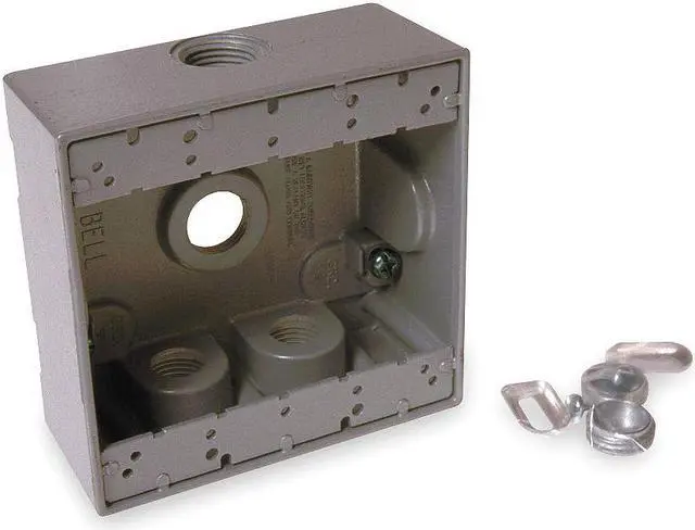 Main image of BELL OUTDOOR 5343-0 Weatherproof Electrical Box, 31 cu in, Double Gang Box