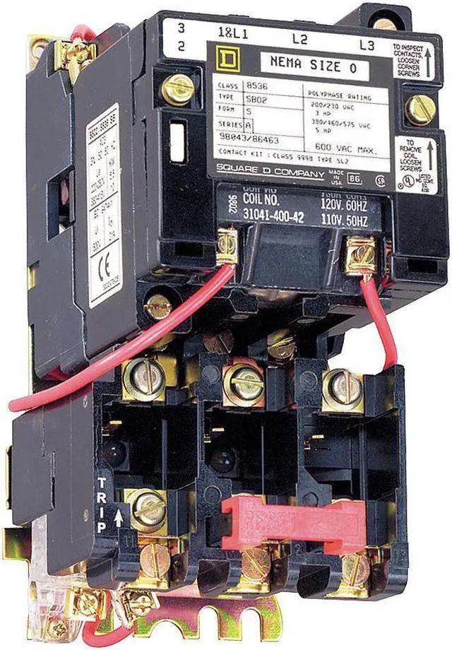Alt view image 3 of 5 - SQUARE D 8536SBO2V02S Nonreversing Magnetic Motor Starter, No Enclosure NEMA