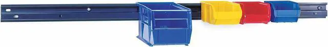 Alt view image 2 of 2 - QUANTUM STORAGE SYSTEMS QRU-1W 48" Wall Mount Bin Rail