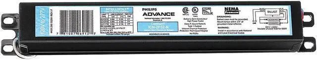Main image of ADVANCE ICN-2P32-N PHILIPS ADVANCE Electronic Ballast, T8, 120/277V, 1 to 2
