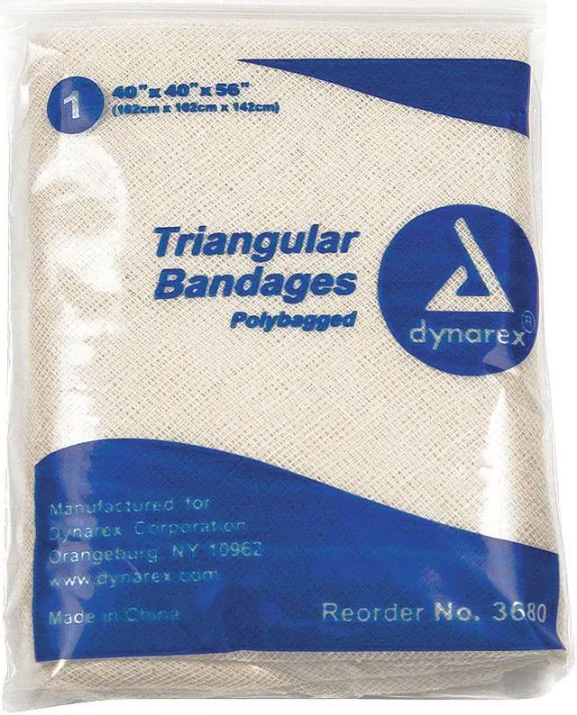 Alt view image 3 of 4 - DYNAREX 3680 Triangular Bandage, Cotton, 40inx56in, PK12