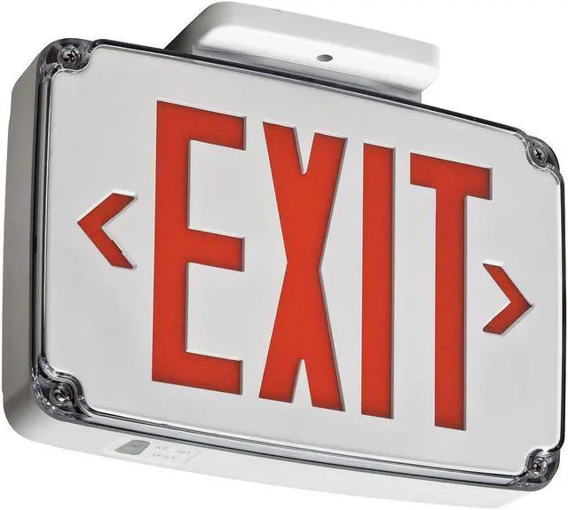 Main image of LITHONIA LIGHTING WLTE W 1 R ACUITY LITHONIA Thermoplastic LED Exit Sign