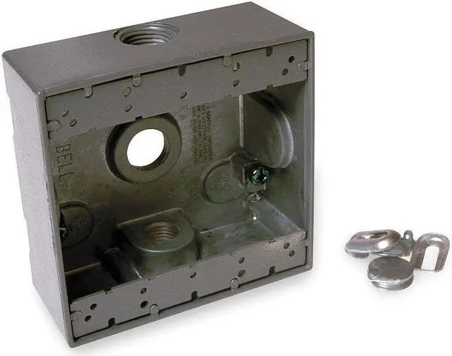 Main image of BELL OUTDOOR 5341-0 Weatherproof Electrical Box, 32 cu in, Double Gang Box