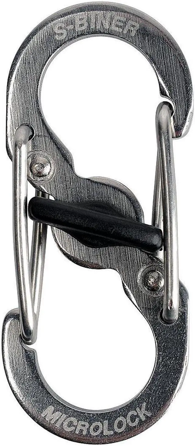 Alt view image 5 of 11 - NITE IZE LSBM-01-2R3 Locking Carabiner,1-2/5 In.,Steel,Black