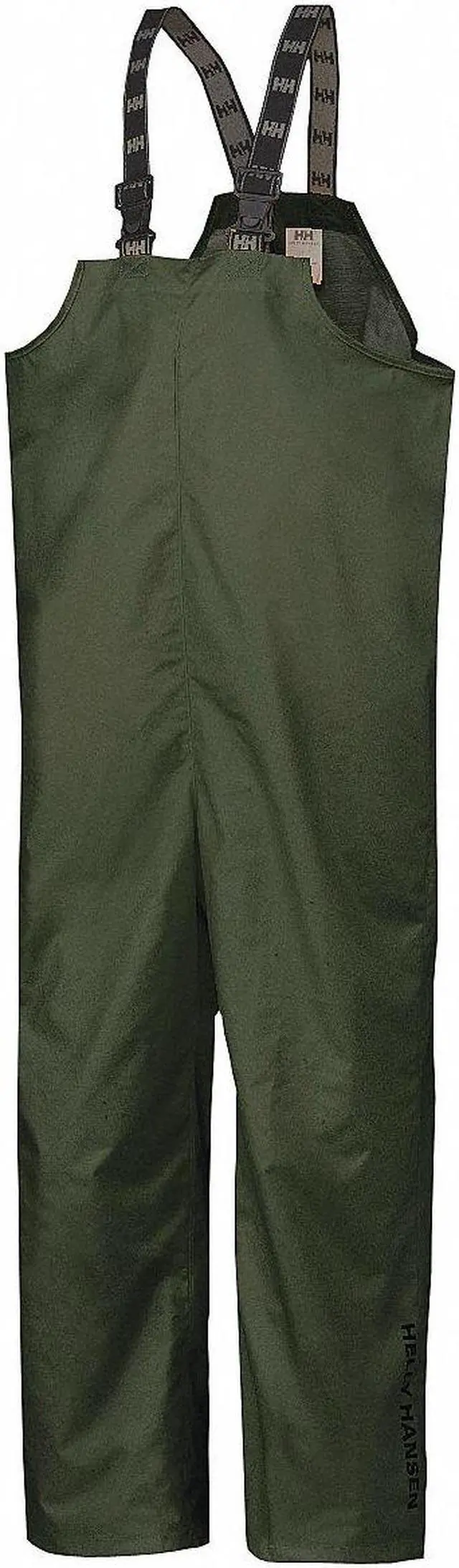 Main image of HELLY HANSEN 70529_480-M Rain Bibs,PVC/Polyester,Army Green,M