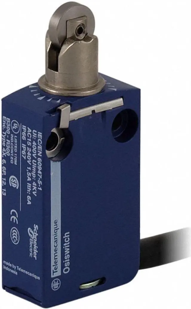 Alt view image 2 of 2 - TELEMECANIQUE SENSORS XCMD2102L1 Limit Switch, Plunger, Roller, 1NC/1NO, 6A at