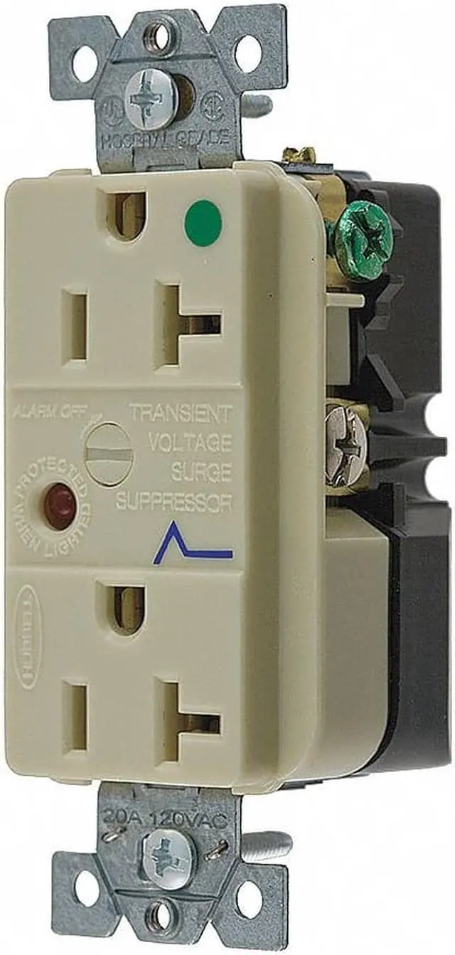 Main image of HUBBELL WIRING DEVICE-KELLEMS HBL8362ISA Straight Blade Receptacle, 5-20R, 20