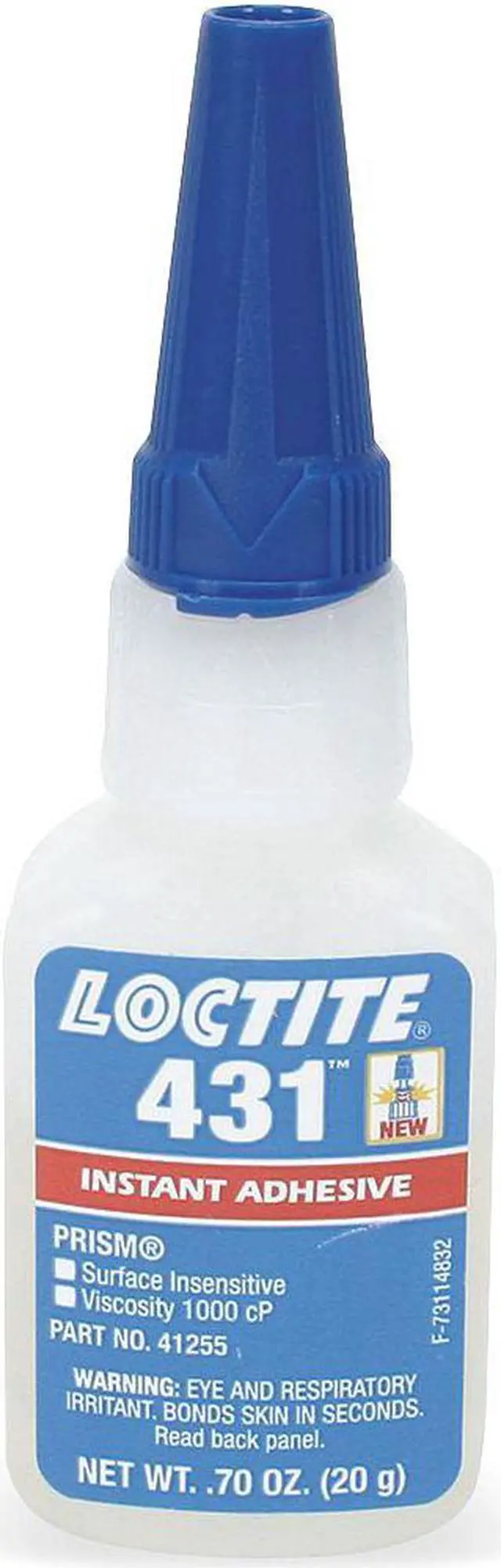 Main image of LOCTITE 868371 Instant Adhesive, 431 Series, Clear, 0.7 oz, Bottle