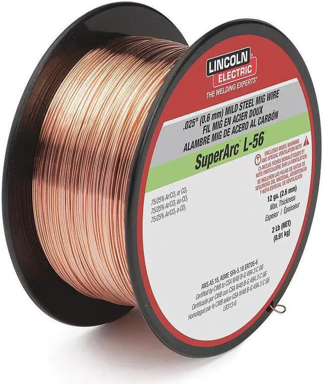 Alt view image 2 of 3 - LINCOLN ELECTRIC ED030583 MIG Welding Wire,L-56,.025,Spool