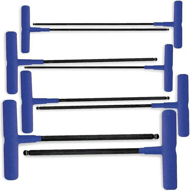 Alt view image 3 of 5 - EKLIND 64808 8 Piece Metric T-Shape Hex Key Set, 64808