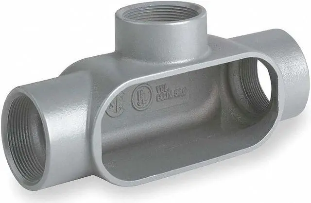 Main image of Hubbell Killark Conduit Outlet Body,Iron,Trd Sz 1 1/2in  T57