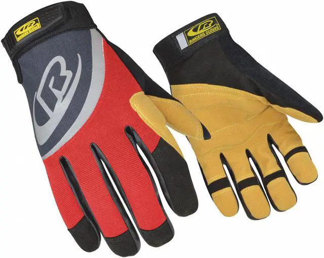 Alt view image 3 of 4 - RINGERS GLOVES 355-13 Rescue Gloves, Synthetic Leather Palm, Secure Fit Cuff,