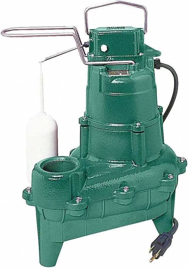 Alt view image 2 of 4 - ZOELLER M264 Waste-Mate 4/10 HP 2" Auto Submersible Sewage Pump 115V Vertical