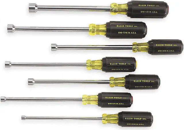 Alt view image 10 of 19 - Klein Tools 409-647 Cushion Grip Nut Driver- Screwdriver