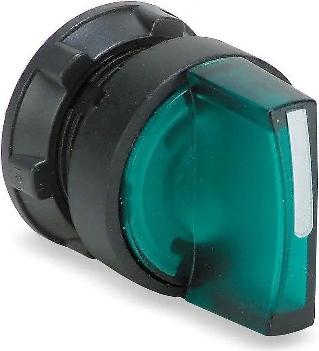 Alt view image 3 of 5 - SCHNEIDER ELECTRIC ZB5AK1533 Illum Selector Switch,3 Pos,22mm,Green