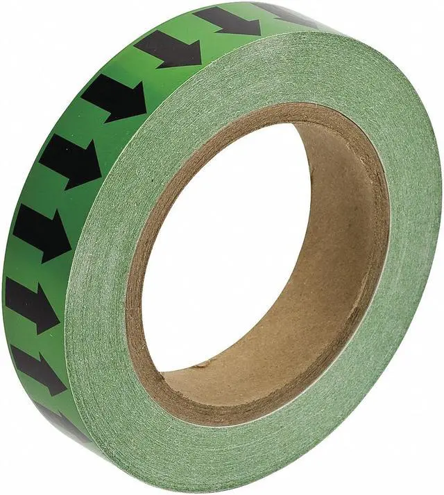 Alt view image 2 of 3 - BRADY 91412 Arrow Tape,Black/Green,1 In. W