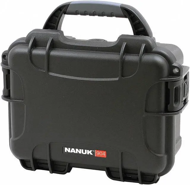 Main image of NANUK CASES 904-0001 Black Protective Case, 10.2"L x 7.9"W x 4-1/2"D