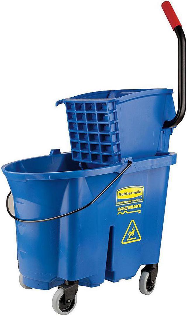 Rubbermaid Yellow Polypropylene Mop Bucket and Wringer, 8-3/4 gal