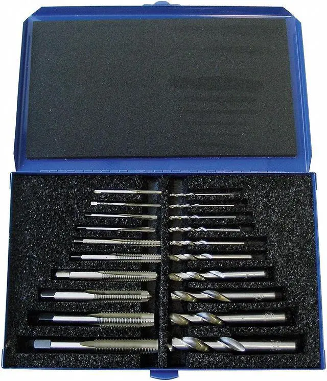 Alt view image 2 of 2 - CHICAGO-LATROBE 12910 Drill And Hand Tap Set,4-40-1/2-12,20 Pc