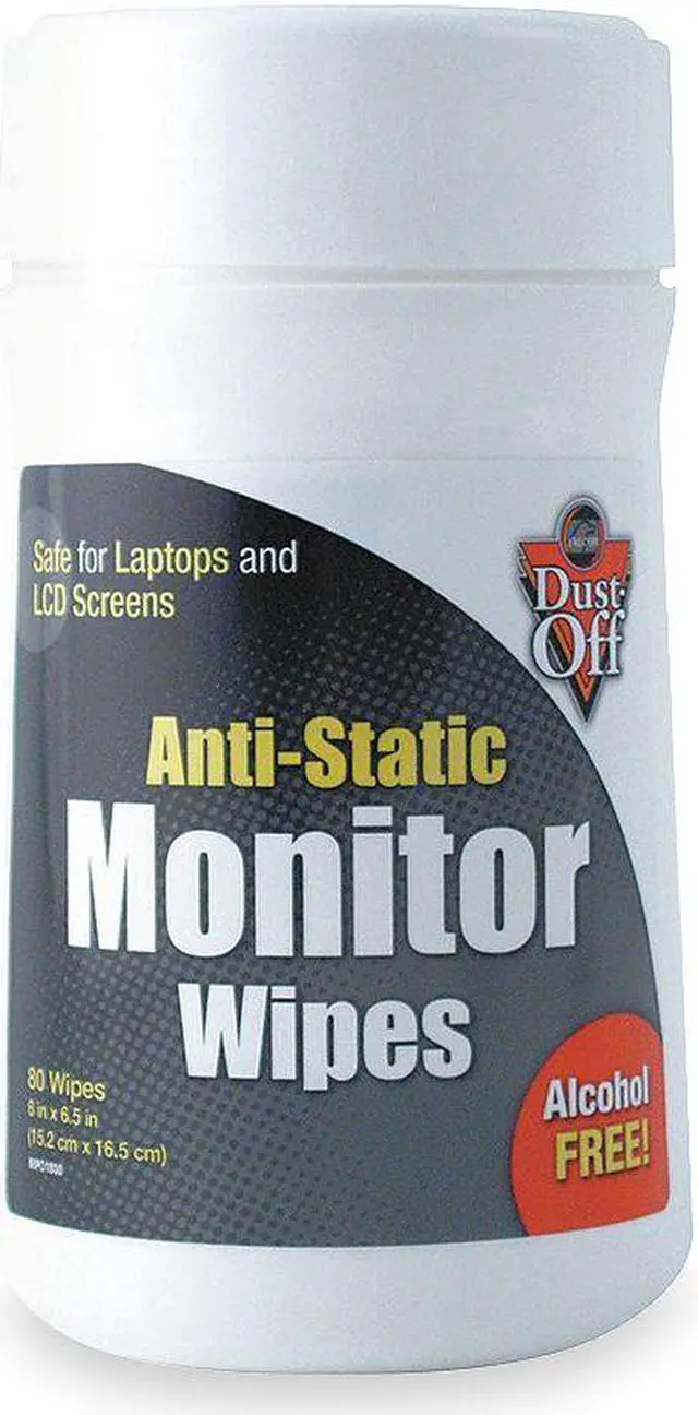 Main image of Falcon DSCT Premoistened Monitor Cleaning Wipes  Cloth  6 x 6  80/Tub