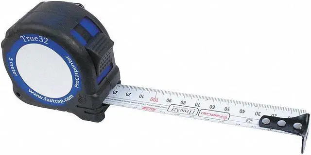 Alt view image 5 of 7 - Fast Cap Tape Measure,1 In x 16 ft,Black/Blue  PMMR-TRUE32