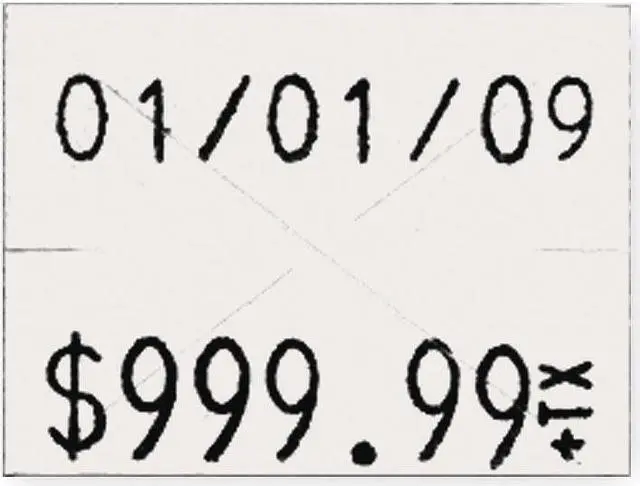Alt view image 2 of 3 - GARVEY 90949 Pricing Label Kit,2-Line,White,PK3