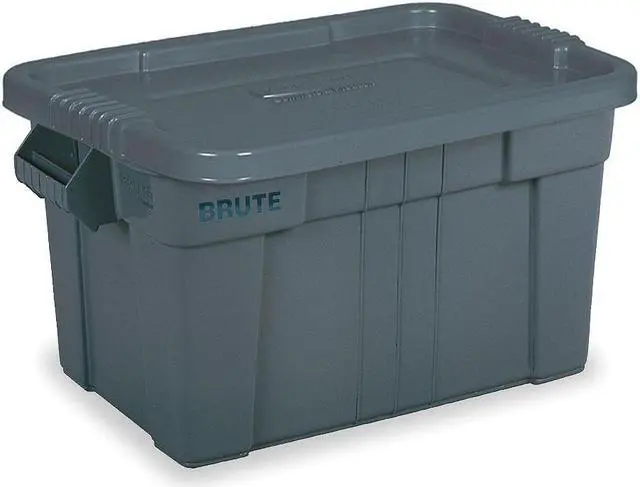 Main image of RUBBERMAID COMMERCIAL FG9S3100GRAY Stack & Nest Storage Tote W/ Lid, 20 gal,