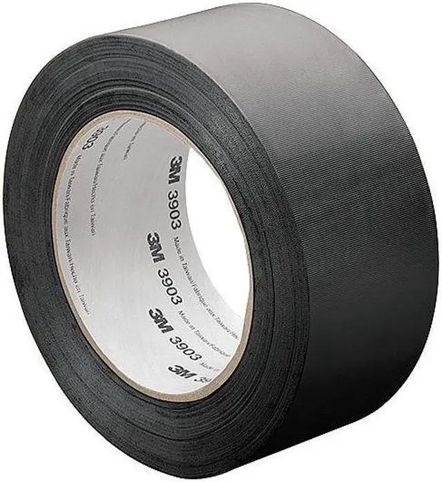 Main image of 3m Light-Duty Duct Tape, 4" X 50 yd., 6.30 mil Thick, Black Vinyl, 1 EA