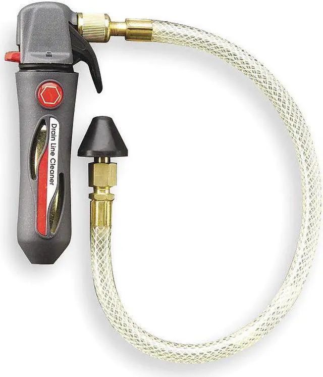Alt view image 2 of 6 - DIVERSITECH GG-1 Drain Clearing Gun, Black,Flexible Hose