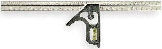 Main image of JOHNSON 420EM Combination Square,16 In,Zinc