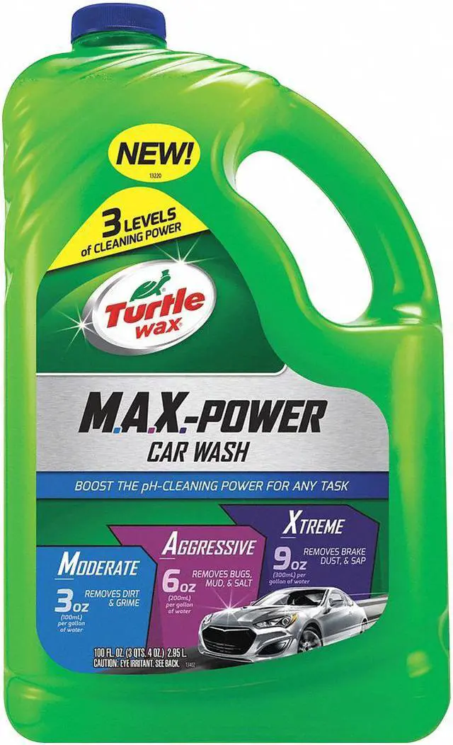 Main image of Vehicle Wash,100 oz.,Green,Concentrated TURTLE WAX 50597