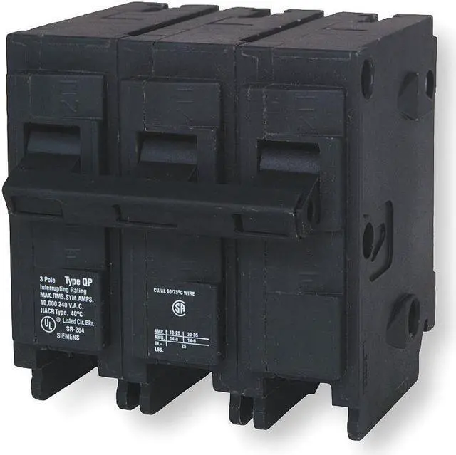 Alt view image 3 of 3 - SIEMENS Q330 Miniature Circuit Breaker, Q Series, 30A, 3 Pole, 240V AC, 10kA at