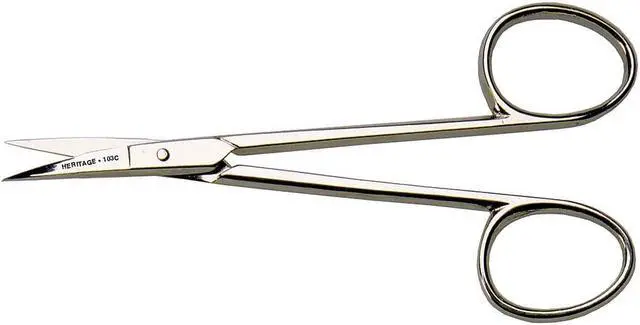 Main image of HERITAGE G103C Embroidery Scissor, Fine Point. Curved Blade