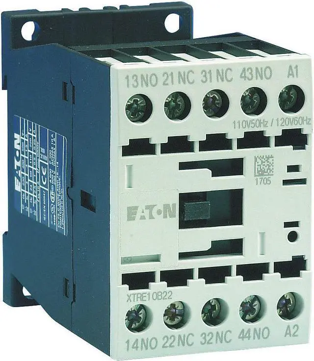 Alt view image 3 of 3 - EATON XTRE10B22TD IEC Control Relay,2NO/2NC,24VDC,16A