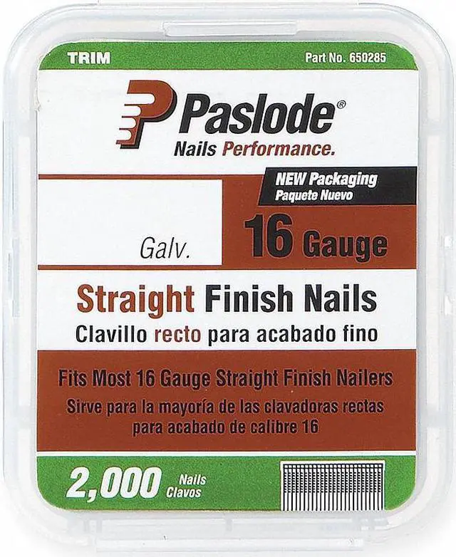 Alt view image 5 of 5 - Finish Nail, 16 Ga, 1 1/4 L, Pk 2000