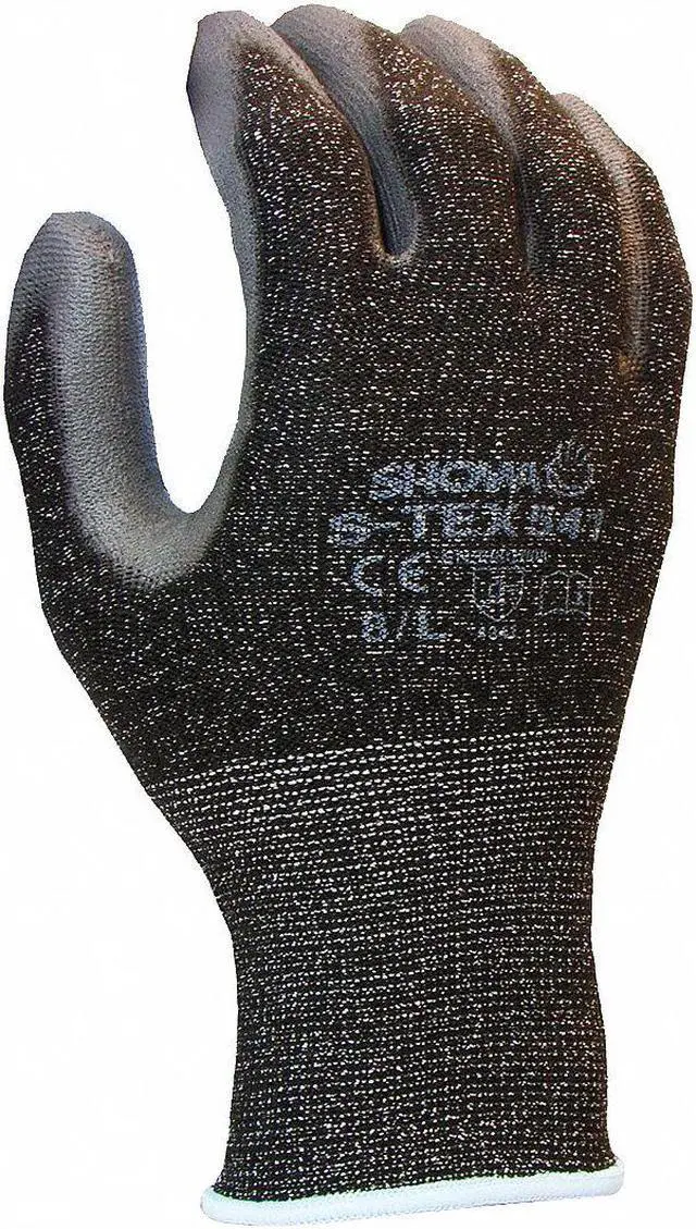 Alt view image 3 of 3 - SHOWA S-TEX541XL-09 Cut Resistant Coated Gloves, Cut Level 4 ,Dipped