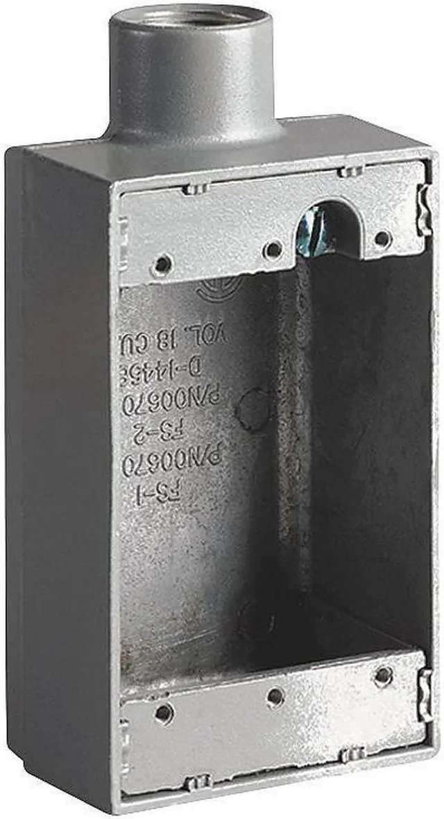 Main image of HUBBELL KILLARK FS-1 Weatherproof Electrical Box, 18 cu in, FS Box Type, 1
